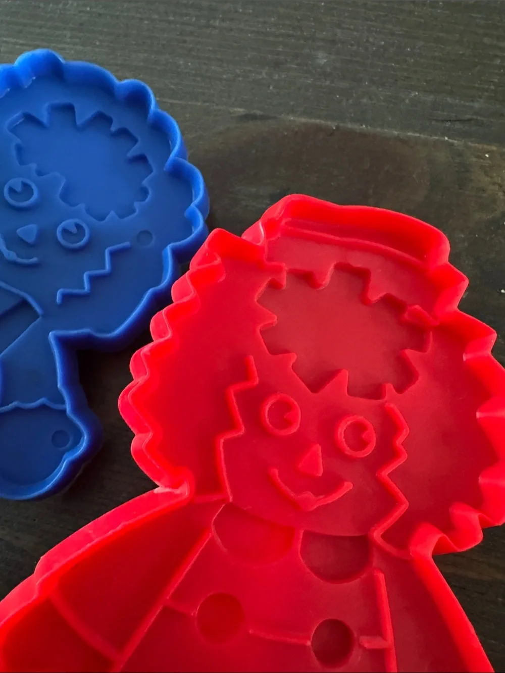 Bobbs Merrill raggedy Ann and Andy cookie cutters vintage set 1970’s 4.5”